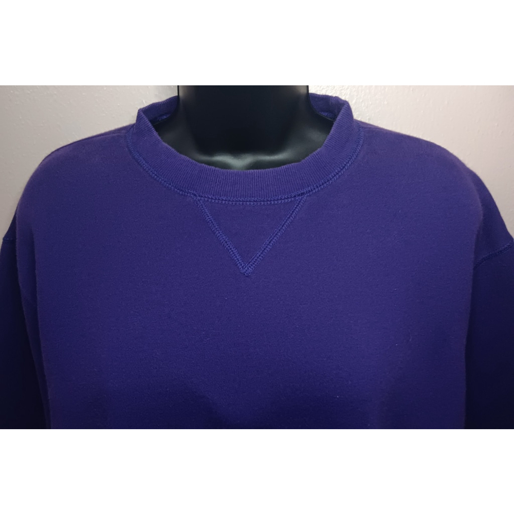 On Your Mark Women's Large Sweatshirt Pullover Crewneck Long Sleeve Purple - Picture 2 of 8